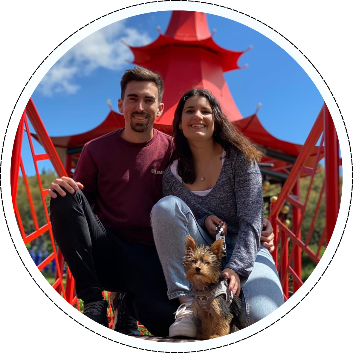 Helena y Jesús viajando